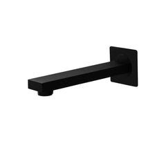 Modern Wall Mounted Brass Tub Filler with Matte Black Finish