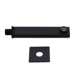 Modern Wall Mounted Brass Tub Filler with Matte Black Finish