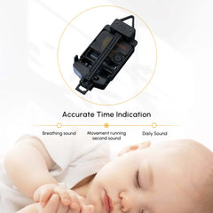 Modern Walnut Acrylic Wall Clock with LED Lighting and Silent Quartz Movement