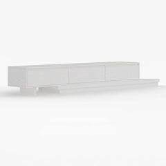 Modern Walnut & Gray Extendable TV Stand With Drawers