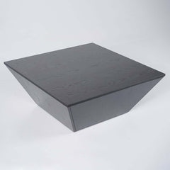 Modern Walnut Square Coffee Table With Storage Drawer