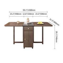 Modern Walnut Veneer Dining Set With Pedestal Base Dimensions