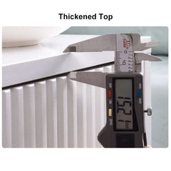 Modern White 2-Drawer Engineered Wood Nightstand