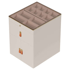 Modern White Dresser with 12 Drawers and Tempered Glass Top