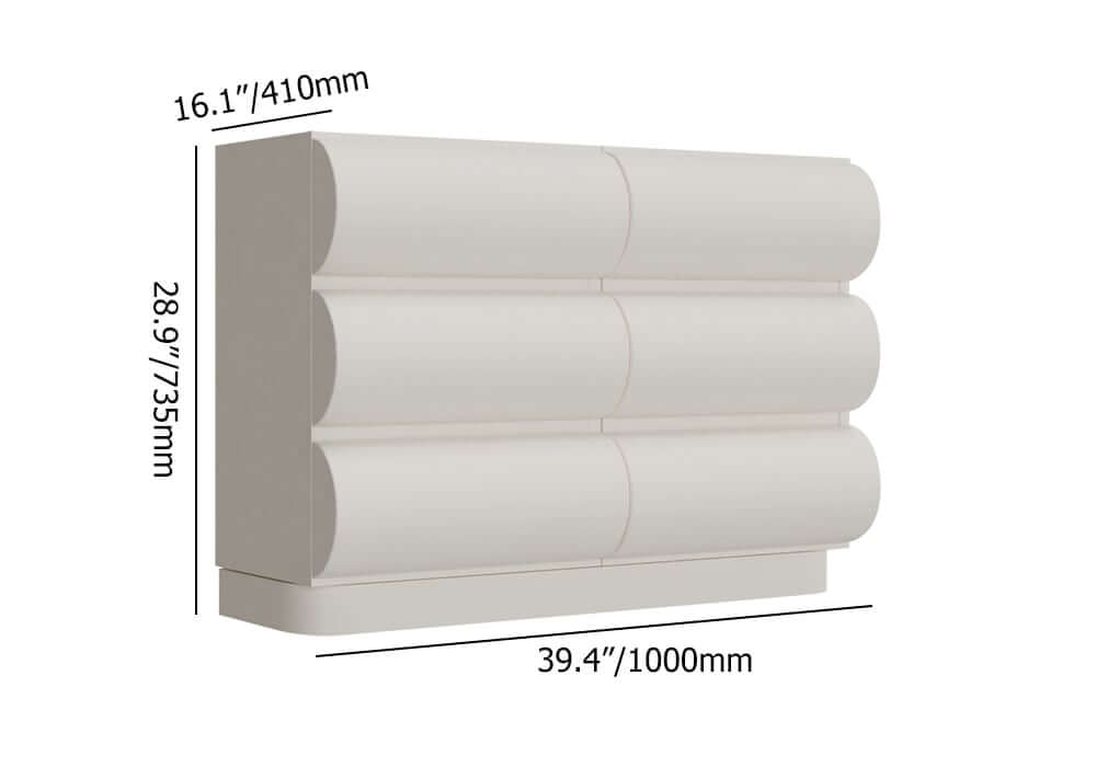 Modern White Faux Leather Bedroom Set with Two-Drawer Storage Dimensions