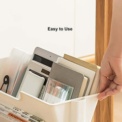 Modern White Freestanding Mobile Storage Cart with 3 Shelves