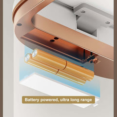 Modern White Motion Sensor Trash Can with Waterproof Design