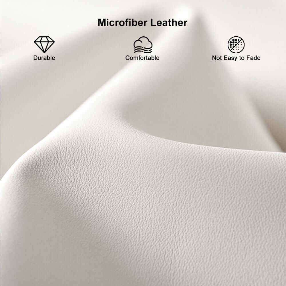 Modern White Sectional Sofa Set With Tufted Back