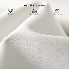 Modern White Sectional Sofa Set With Tufted Back