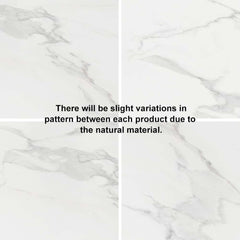 Modern White Sintered Stone Dining Table, Seats 8