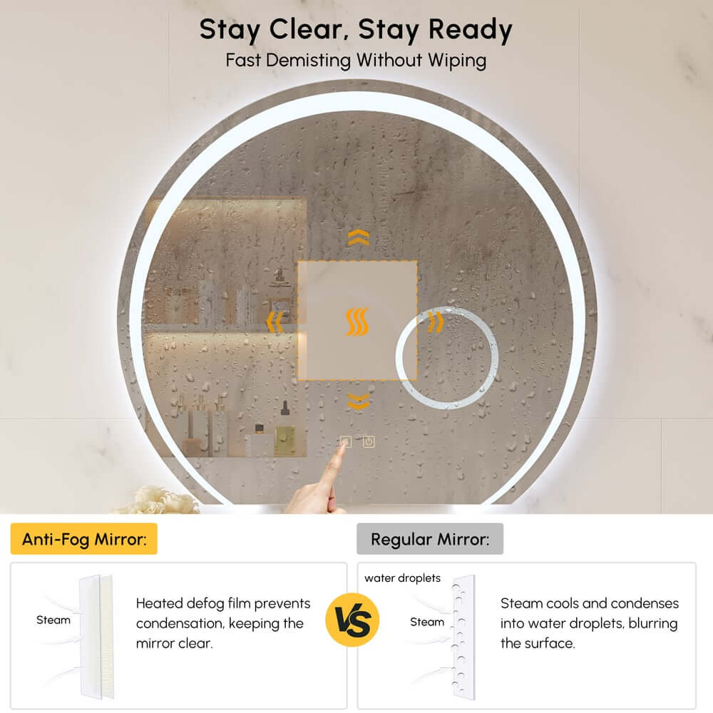 Modern White & Walnut Floating Bathroom Vanity with Sintered Stone Top