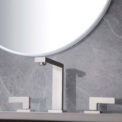 Modern Widespread Bathroom Faucet in Brushed Gold or Nickel