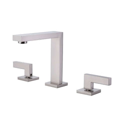 Modern Widespread Bathroom Faucet in Brushed Gold or Nickel