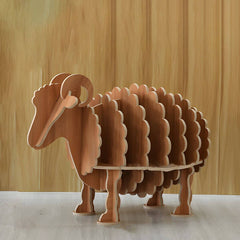 Modern Wooden Animal Theme Bookcase for Kids' Rooms