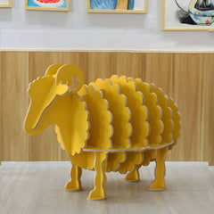 Modern Wooden Animal Theme Bookcase for Kids' Rooms