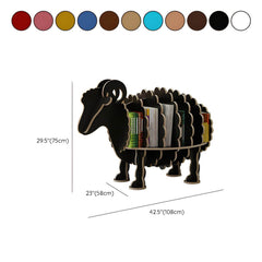 Modern Wooden Animal Theme Bookcase for Kids' Rooms Dimensions