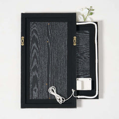 Modern Wooden Wall Art with Integrated LED Lighting