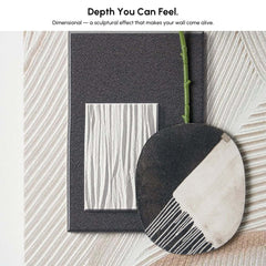 Modern Wooden Wall Art with Integrated LED Lighting