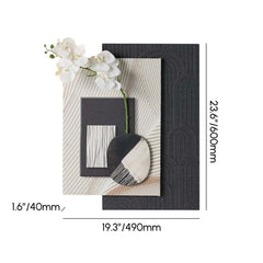 Modern Wooden Wall Art with Integrated LED Lighting Dimensions