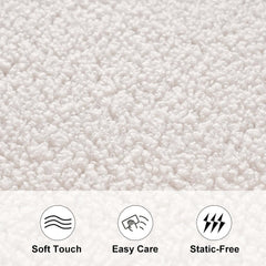 Modern Yellow Boucle Bench with Backless Design for Entryway