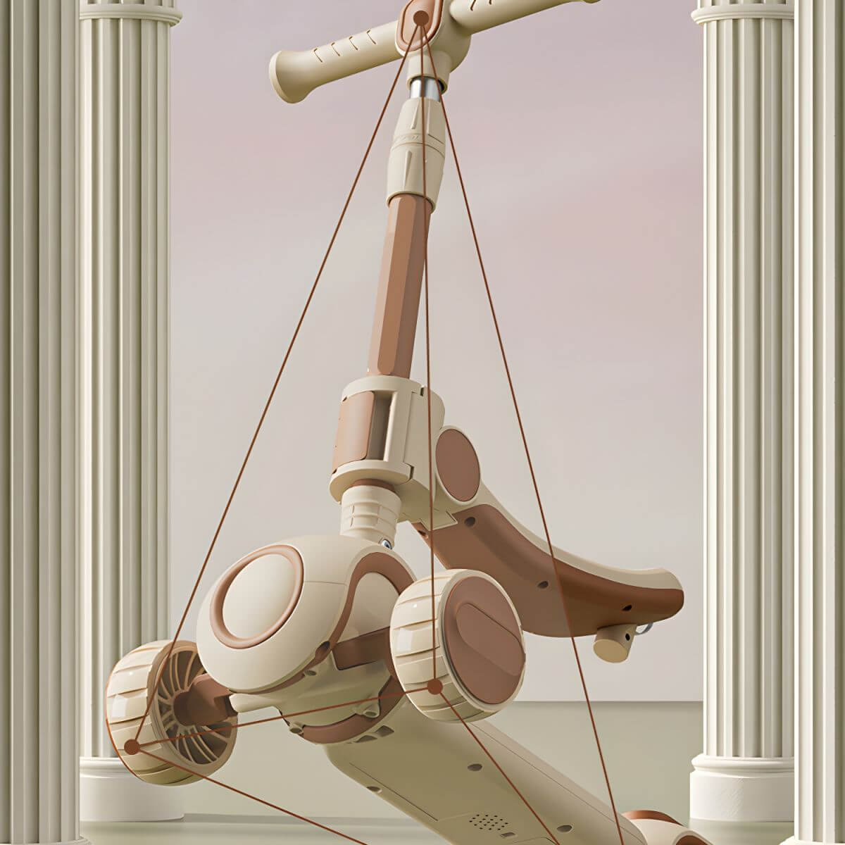 Modular Ride-On Scooter for Toddlers: Push, Sit or Glide