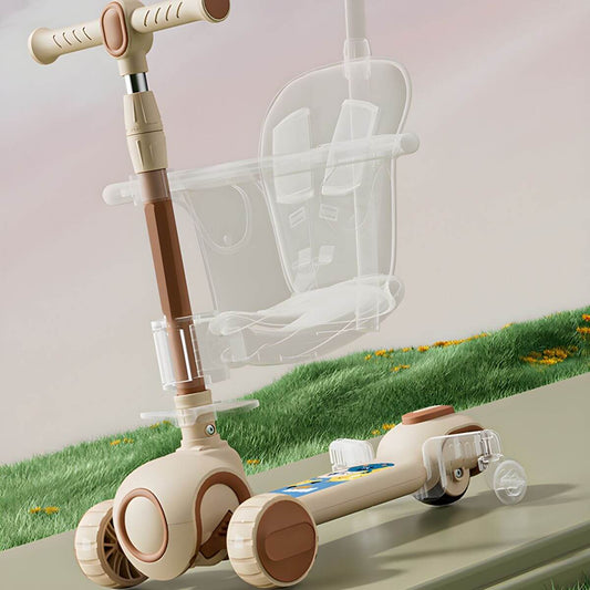Modular Ride-On Scooter for Toddlers: Push, Sit or Glide