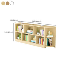Modular Solid Wood Bookcase for Kids with Smooth Finish Dimensions