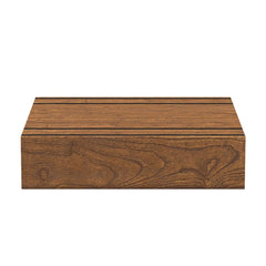 Natural & Gray Outdoor Sectional Sofa Set with Teak Table