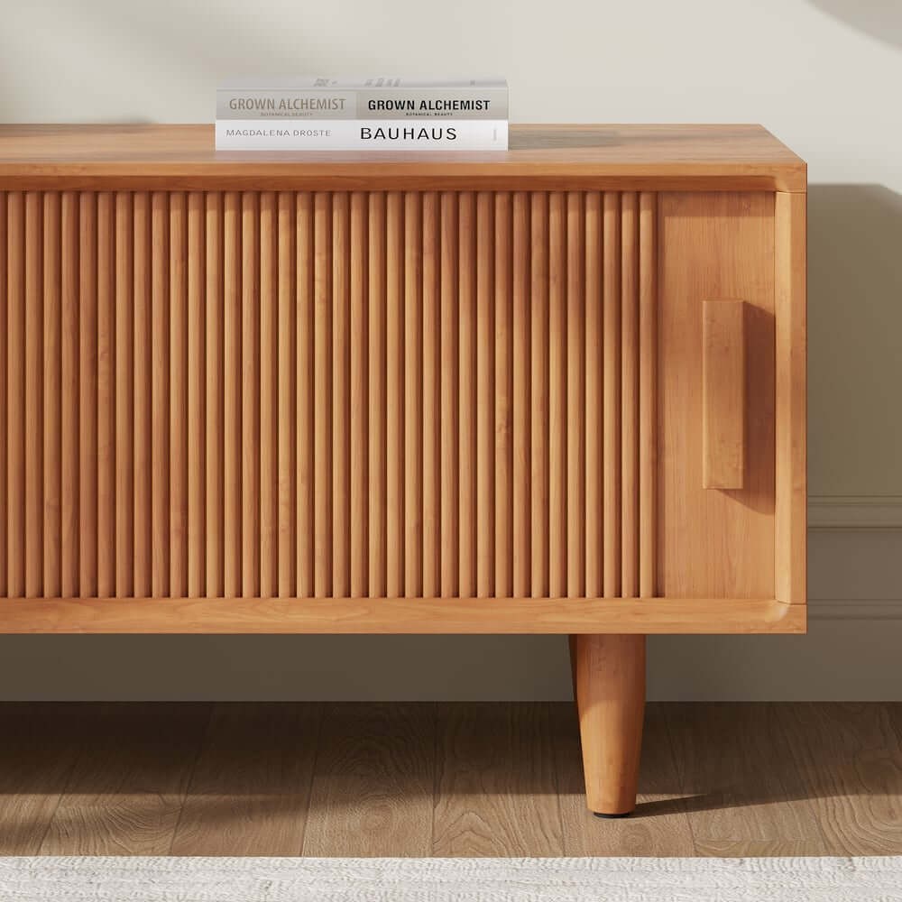 Natural Pine Wood Storage Bench with Rustic Elegance