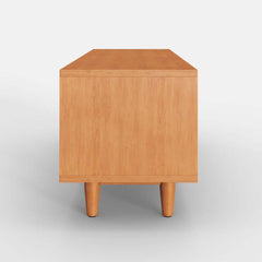 Natural Pine Wood Storage Bench with Rustic Elegance