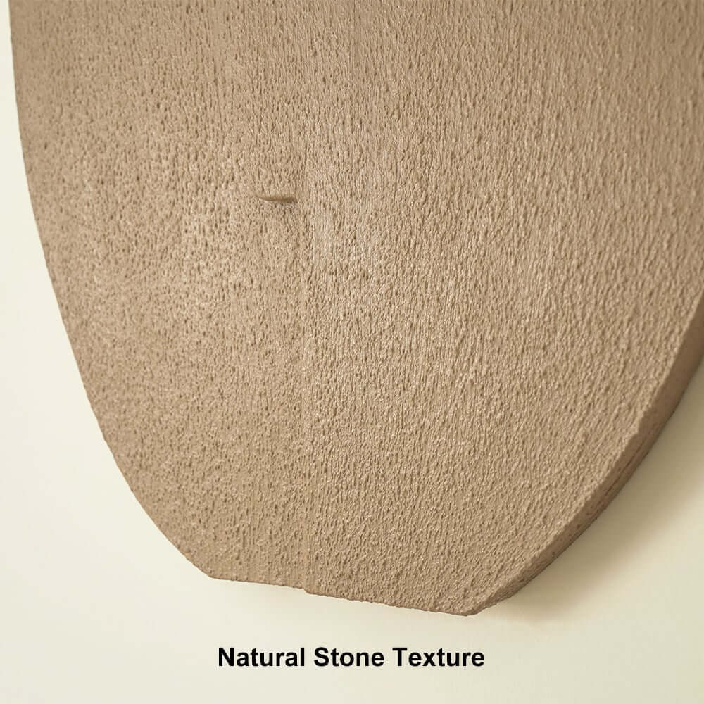 Natural Sandstone Abstract Wall Plant with Green Foliage