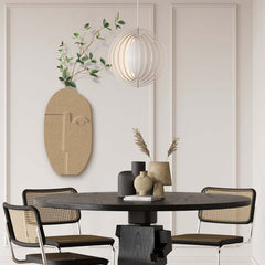 Natural Sandstone Abstract Wall Plant with Green Foliage