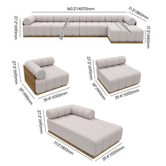 Natural Teak Frame Modern Outdoor Sofa Chair Set Without Coffee Table Dimensions