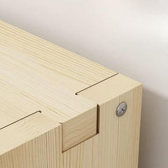 Natural Wood Children's Bookcase with Bear Head Cutout Design