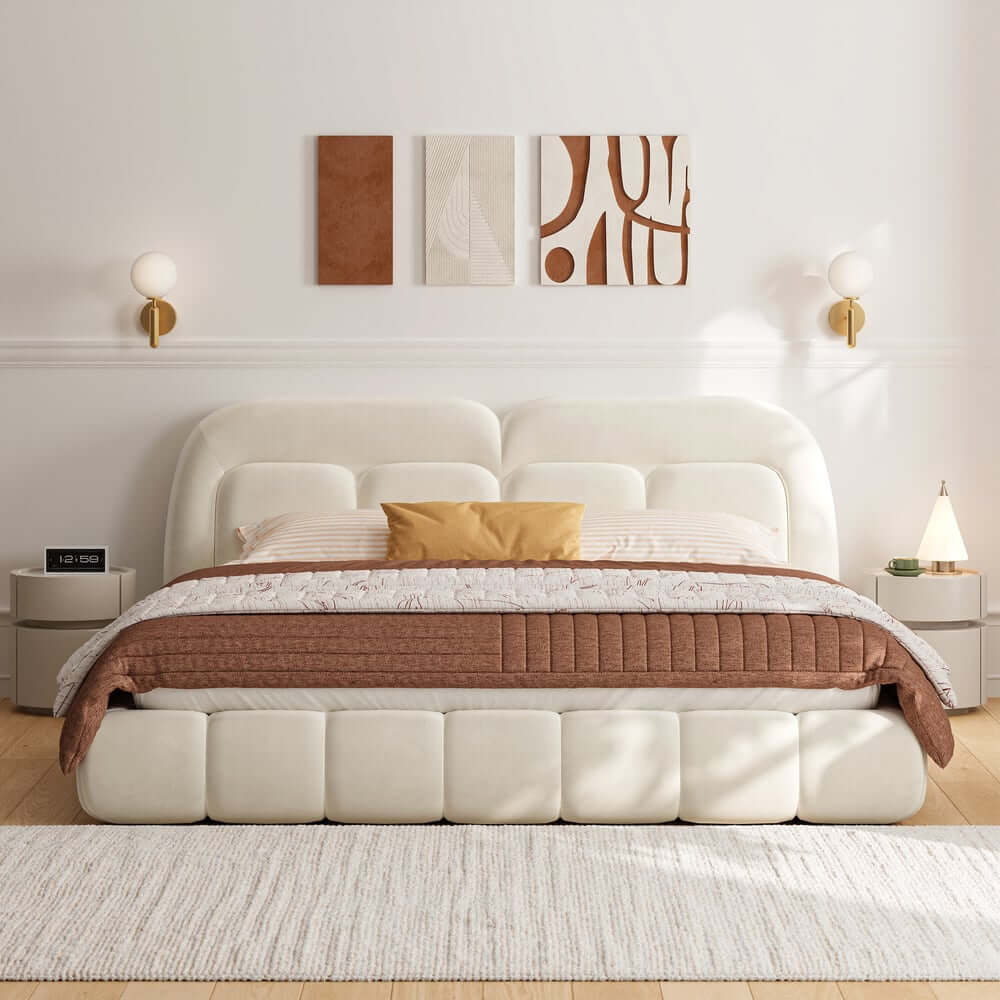 Nightstand With Wireless Charging And LED Light