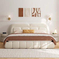 Nightstand With Wireless Charging And LED Light