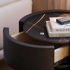 Nightstand With Wireless Charging And LED Light
