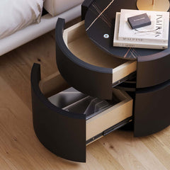 Nightstand With Wireless Charging And LED Light