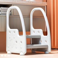 Non-Slip Kids Step Stool with Ergonomic Armrests and Textured Treads