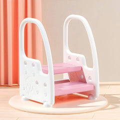 Non-Slip Kids Step Stool with Ergonomic Armrests and Textured Treads