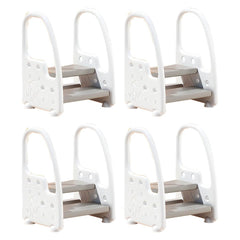 Non-Slip Kids Step Stool with Ergonomic Armrests and Textured Treads