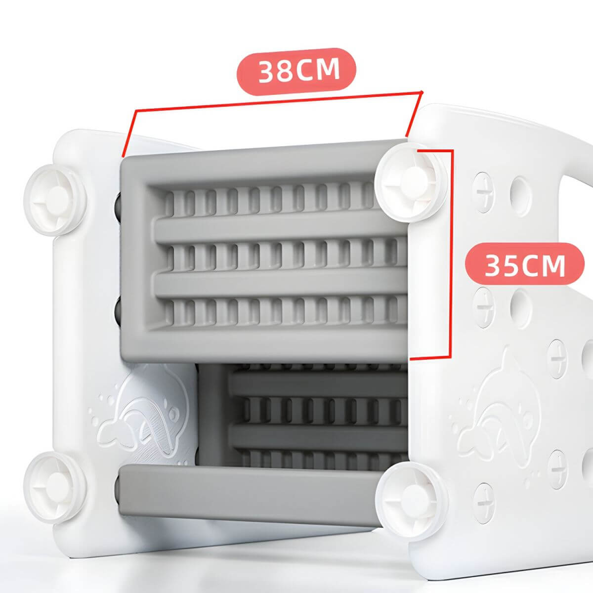 Non-Slip Kids Step Stool with Ergonomic Armrests and Textured Treads