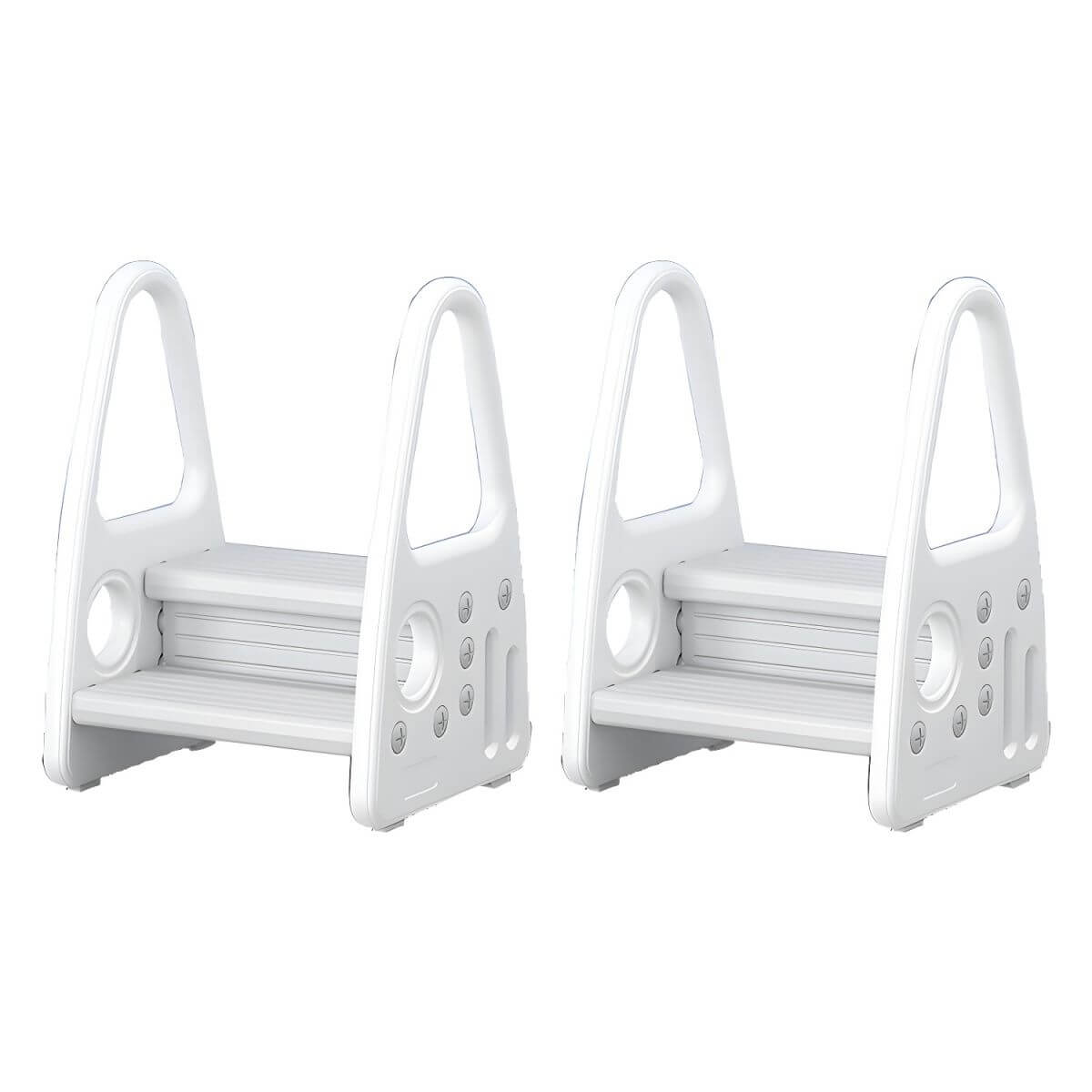 Non-Slip Kids Step Stool with Ergonomic Armrests and Textured Treads