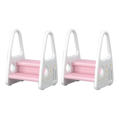 Non-Slip Kids Step Stool with Ergonomic Armrests and Textured Treads