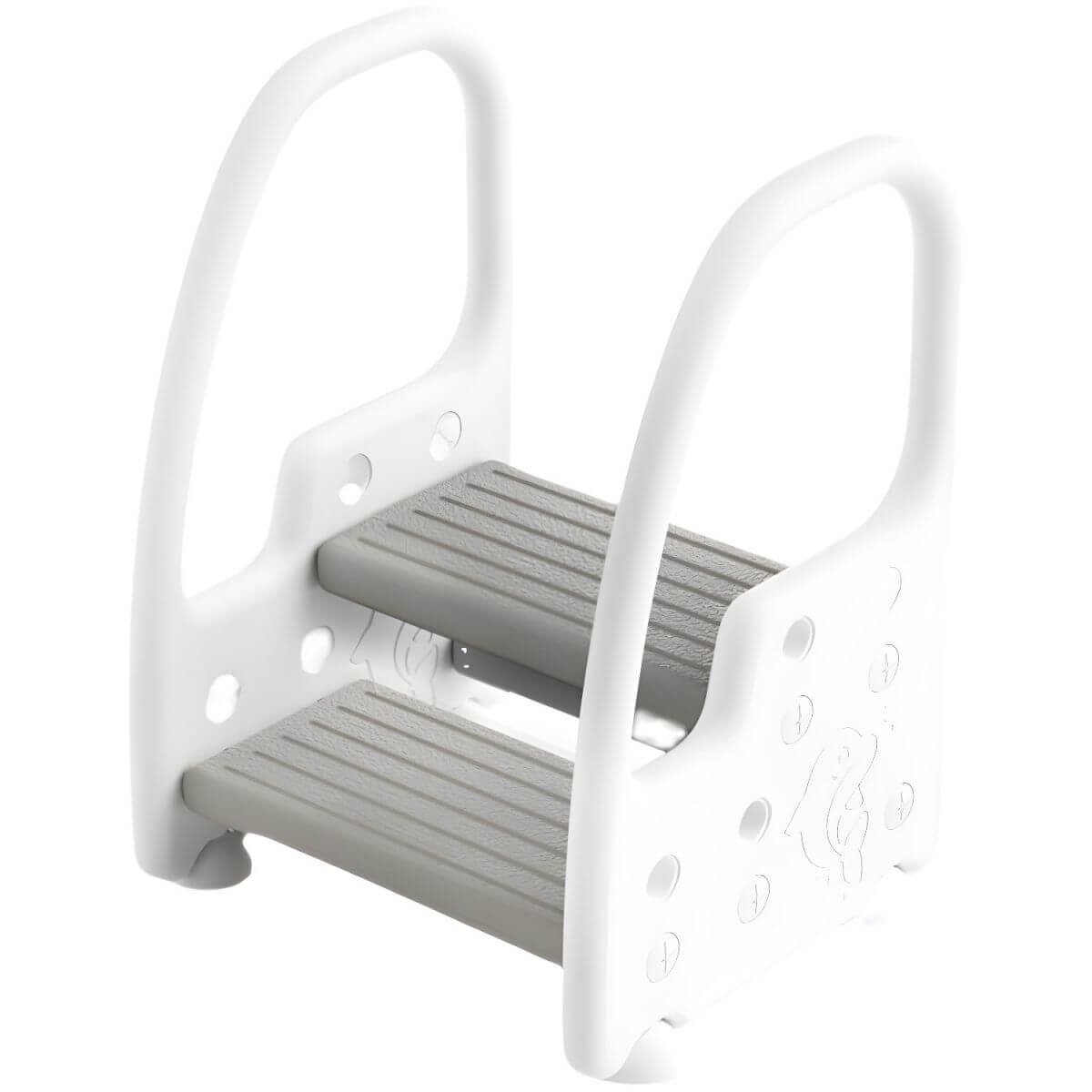 Non-Slip Kids Step Stool with Ergonomic Armrests and Textured Treads