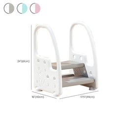 Non-Slip Kids Step Stool with Ergonomic Armrests and Textured Treads Dimensions