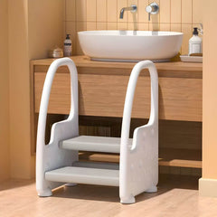 Non-Slip Kids Step Stool with Ergonomic Armrests and Textured Treads Main Product Image