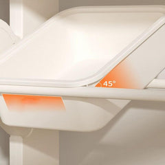 Nordic-Style Plastic Toy Storage Unit with Open Display Shelf