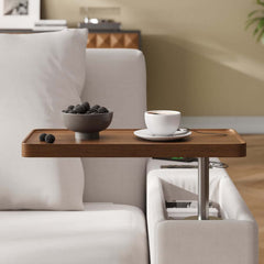 Off-White Velvet Mid-Century Modern Sofa Bed With Storage