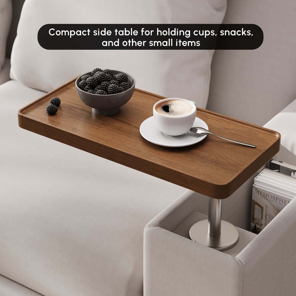 Off-White Velvet Mid-Century Modern Sofa Bed With Storage